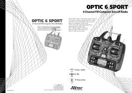 Optic6sp72 Remote Control Transmitter User Manual Optic 6 Sp