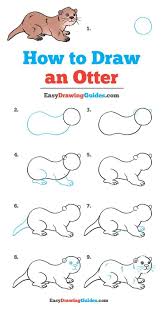 Learn How To Draw An Otter Easy Step By Step Drawing Tutorial For Kids And Beginners Otter Drawingtuto Drawing Tutorial Easy Easy Drawings Drawing Tutorial Use light, smooth strokes to begin. learn how to draw an otter easy step