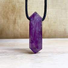 Amethyst Pendant Mens Stone Necklace Amethyst Jewelry Amethyst Point Crystals For Men Gift F Rough Stone Jewelry Healing Stones Jewelry Raw Stone Necklace