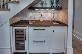 Pin By Susan Sommers On Mcconnell Basement Stairs In Kitchen Kitchen Under Stairs Bar Under Stairs