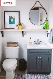 The Best Under 1000 Budget Renovations We Saw This Year Cheap Bathroom Vanities Beige Bathroom Bathroom Interior