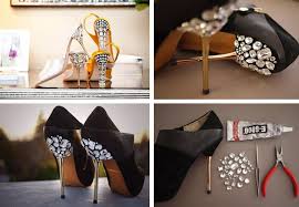 Pin By Demure On Diy Hum Shoe Makeover Diy High Heels Diy Shoes