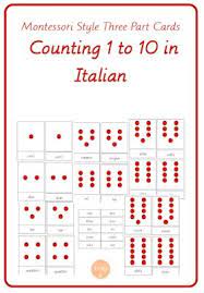 Here Is My Next Offering In My Lote Languages Other Than English Series Of Three Part Cards Three First Grade Curriculum Numbers 1 10 Montessori Preschool
