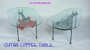 Guitar Coffee Table Coffee Table Music Decor Theme Room Decor