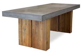 Handmade Lightweight Concrete Top Hollow Reclaimed Teak Bases Additional Product Dimension Details Concrete Dining Table Teak Dining Table Concrete Furniture