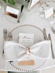 Rose Gold Table Set Up Rose Gold Wedding Decor Rose Gold Table Rose Gold Wedding Table