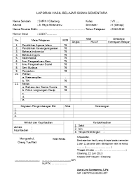 Contoh raport k13 sma ips. Format Raport Sementara
