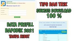 Generate prefill adalah tahapan untuk mengambil data sekolah dari server agar dapat diregistrasi di aplikasi dapodikdasmen secara offline. Cara Download Prefill Dapodik 2021 Beserta Tips Dan Trik Nya Youtube