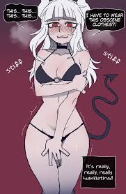 helltaker, lucifer (helltaker), ratatatat74, 1girls, bikini - Rule 34 World