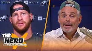 Colin Has A Message For Guys Who Wear Their Hats Backward Like Carson Wentz Nfl The Herd Youtube