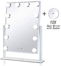 Amazon Com Geekhouse Lighted Vanity Mirror Hollywood Style Makeup Tabletops Large Cosmetic Mirr In 2020 Lighted Vanity Mirror Makeup Mirror With Lights Vanity Mirror