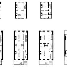 A plan of a rowhouse unit. The Row House Floor Plans Redrawn From Lockwood 1972 P 14 19 And Download Scientific Diagram