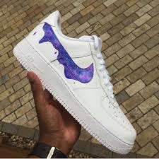 Custom Galaxy Black Air Forces Galaxy Drip Air Force One Air Force Shoes Nike Shoes Air Force Air Force One Shoes