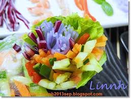 咖啡与面包的交响曲 linnh 越南春卷 food fruit salad salad