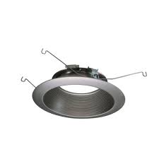 Halo Ml 6 In Satin Nickel Led Recessed Ceiling Light Attachable Module Baffle Trim 693snb The Home Depot