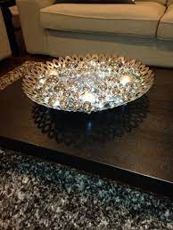 Christmas Decorations For Your Coffee Table Bowl Of Different Size Silver Glass Ornaments With Battery Glass Ornaments Decorative Bowls Christmas Decorations