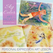 It's such a fun and easy winter craft for your preschoolers and elementary kids. Sky Color Expressive Art Project Deep Space Sparkle