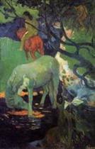 It depicts a scene from the bible in which jacob wrestles an angel. The Vision After The Sermon Paul Gauguin Paintings