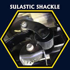 I like them because they tame the jittery stuff and take the edge off the bigger stuff. Sulastic Rubber Springs Leaf Spring Shackle