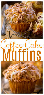 Bakery Style Coffee Cake Muffins With Vanilla Glaze Recipe In 2020 Coffee Cake Muffins Coffee Cake Baking Recipes
