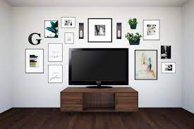 Gallery Wall Template Tv Wall Styling Etsy In 2021 Gallery Wall Living Room Living Room Tv Wall Living Room Wall