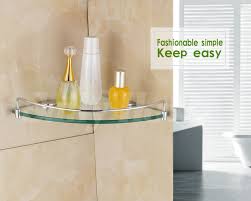 Sully House Bathroom Stainless Steel Corner 8mm Thickness Tempered Glass Shelf Bathroom Triangle Glass Shelves Shower Room Rack Tempered Glass Shelves Glass Shelfthick Glass Shelf Aliexpress