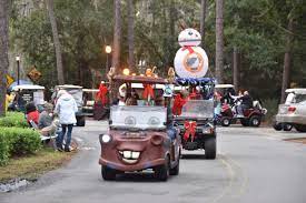Fort Wilderness Christmas Golf Cart Parade 2021 Disney S Fort Wilderness Campground Christmas Golf Cart Parade And Decorations Photos Video Mousesteps