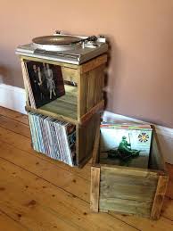 Vinyl Record Lp Stackable Wooden Crate For Great Looking Etsy Vinyl Record Storage Diy Vinyl Storage Wooden Crate