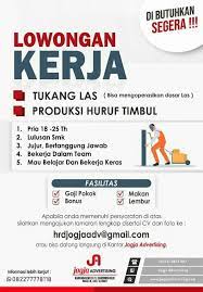 Info terbaru dari kabupaten ini. D Info Lowongan Kerja Binangun Kulon Progo Dan Sekitarnya Facebook