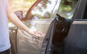 Insert the end of a putty knife . Learn How To Open Car If Car Keys Are Left Inside When Where How Pakistan