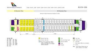 Airplane Pics South African Airways Airbus A319 Seating Layout
