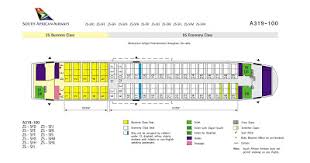 airplane pics south african airways airbus a319 seating layout