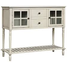 Drill 3/4 pocket holes into the rear 1×2 apron pieces. Walmart For Sideboard Console Table With Bottom Shelf Farmhouse Living Room Storage Wooden Cabinet Sofa Table Gray Accuweather Shop