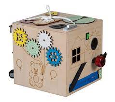 Timeo Cube D'activités En Bois Montessori Busy Cube De Motricité Taille L -  Jeux - Jouets BUT