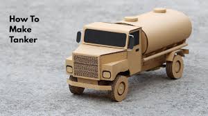 How To Make Rc Fuel Truck From Cardboard Very Simple Fuel Truck Cardboard Cardboard Car