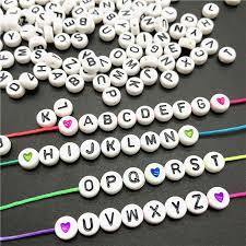 Made of durable plastic, alphabet beads are easy to wear and the ideal bead for a whole host of projects, designs and ideas. 100pcs Lot 4x7mm Acrylic Spacer Beads Letter Beads Oval Alphabet Beads For Jewelry Making Diy Handmade Accessories Beads Aliexpress