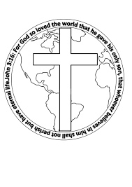 Two inspirational bible coloring pages from the book of john. John 3 Verse 16 Colouring Craft