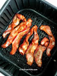 Cooking bacon in an air fryer How To Cook Frozen Bacon In Air Fryer Air Fryer Yum