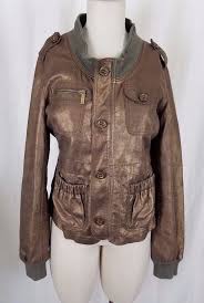 Converse John Varvatos Brown Leather Jacket Womens M Moto Racer Cafe Bomber Converse Bomber Out Leather Jackets Women Jackets For Women Brown Leather Jacket