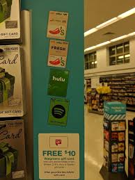 Buy sephora gift cards for 8.10% off. Expired Walgreens Get Free 10 Walgreens Gift Card When Buying 2 Gift Cards For Spotify Hulu Chili S Or Brinker Gc Galore