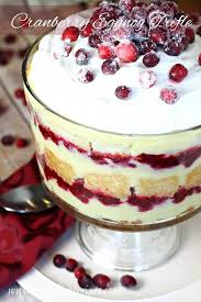 Cranberry Eggnog Trifle Recipe Holiday Desserts Christmas Holiday Desserts Thanksgiving Trifle Recipe