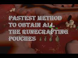 Here you can purchase the rune pouch for 1,200,000 points. Fastest Method To Obtain All The Runecrafting Pouches Youtube