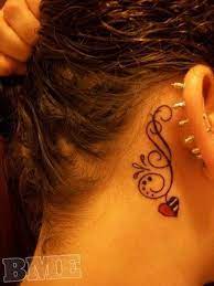 60 Pretty Designs Of Ear Tattoos 2017 Behind Ear Tattoos Tattoos Body Art Tattoos