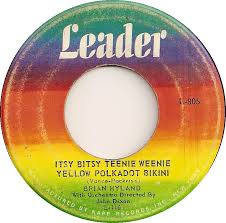 45cat - Brian Hyland - Itsy Bitsy Teenie Weenie Yellow Polkadot Bikini / Don't Dilly Dally, Sally - Leader - USA - L-805