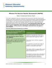 Contextual Factors Chart Doc Missouri Pre Service Teacher