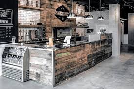 Cold Pressery Rustic Coffee Shop Coffee Shop Decor Cafe Interior Design