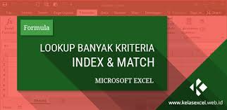 Cara Lookup Banyak Kriteria Menggunakan Rumus Index Dan Match Excel Microsoft Excel Microsoft Teks