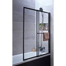 Pare Baignoire 2 Volets Pivotant Coulissant 140 X 123cm Verre Transparent Lift Pare Baignoire 2 Volets Leroymerlin Salle De Bain Paroi Baignoire
