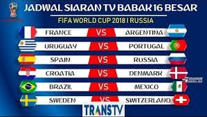 Di sini kami akan membagikan informasi seputar daftar stasiun televisi/channel yang akan menyiarkan liputan turnamen piala dunia. Jadwal Siaran Langsung 16 Besar Piala Dunia 2018 Banten Hari Ini