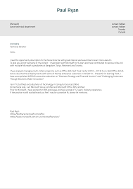 Microsoft Technical Director Cover Letter Sample Kickresume